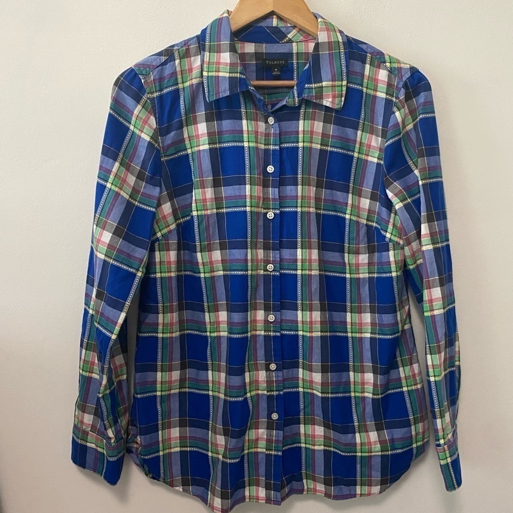 Talbots Plaid Long sleeves Button Down Shirt